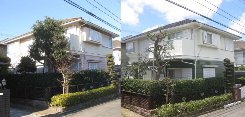 施工前→施工後